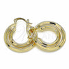 Argolla Pequeña 02.170.0288.25 Oro Laminado, Pulido, Tono Dorado