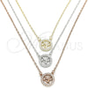 Collares con Dije 04.369.0003.18 Plata Rodinada, Diseño de Ãrbol, con Zirconia Cubica Blanca, Pulido, Tres Tonos (Grosor 01 MM, 18 Pulgadas de Largo)