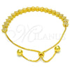 Pulsera Elegante 03.369.0005.2.10 Plata Rodinada, con Zirconia Cubica Blanca, Pulido, Tono Dorado (Grosor 01 MM, 10 Pulgadas de Largo)