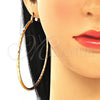 Argolla Extra Grande 02.213.0156.80 Oro Laminado, Diamantado, Tono Dorado