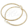 Argolla Extra Grande 02.213.0156.80 Oro Laminado, Diamantado, Tono Dorado