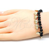 Pulsera de Dije 03.63.2095.07 Oro Laminado, Diseño de Elefante, Pulido, Tono Dorado (01 MM Thickness, 7 Inches Length)