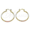 Argolla Mediana 02.170.0295.30 Oro Laminado, Diamantado, Tres Tonos