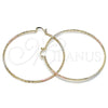 Argolla Extra Grande 02.170.0295.70 Oro Laminado, Diamantado, Tres Tonos