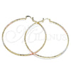 Argolla Extra Grande 02.170.0295.70 Oro Laminado, Diamantado, Tres Tonos