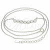 Collares con Dije 04.336.0140.16 Plata Rodinada, con Zirconia Cubica Blanca, Pulido, Rodinado (Grosor 01 MM, 16 Pulgadas de Largo)