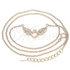 Collares con Dije 04.336.0197.1.16 Plata Rodinada, con Zirconia Cubica Blanca, Pulido, Tono Rosado (Grosor 01 MM, 16 Pulgadas de Largo)