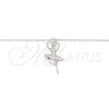 Collares con Dije 04.336.0199.16 Plata Rodinada, con Zirconia Cubica Blanca, Pulido, Rodinado (Grosor 01 MM, 16 Pulgadas de Largo)