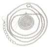 Collares con Dije 04.336.0209.16 Plata Rodinada, con Zirconia Cubica Blanca, Pulido, Rodinado (Grosor 01 MM, 16 Pulgadas de Largo)
