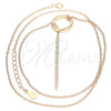 Collares con Dije 04.336.0214.1.16 Plata Rodinada, con Zirconia Cubica Blanca, Pulido, Tono Rosado (Grosor 01 MM, 16 Pulgadas de Largo)