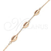 Pulsera Elegante 03.332.0001.1.07 Plata Rodinada, Pulido, Tono Rosado (Grosor 01 MM, 7 Pulgadas de Largo)