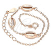 Pulsera Elegante 03.332.0001.1.07 Plata Rodinada, Pulido, Tono Rosado (Grosor 01 MM, 7 Pulgadas de Largo)