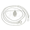 Collares con Dije 04.332.0001.16 Plata Rodinada, Pulido, Rodinado (Grosor 01 MM, 16 Pulgadas de Largo)