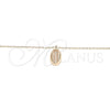 Collares con Dije 04.332.0001.1.16 Plata Rodinada, Pulido, Tono Rosado (Grosor 01 MM, 16 Pulgadas de Largo)