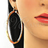 Argolla Extra Grande 02.170.0228.2.70 Oro Laminado, Diamantado, Tres Tonos