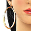Argolla Extra Grande 02.170.0185.1.80 Oro Laminado, Pulido, Tres Tonos