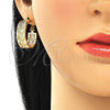 Argolla Huggie 02.170.0299.25 Oro Laminado, Pulido, Tono Dorado