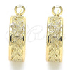 Argolla Huggie 02.170.0299.25 Oro Laminado, Pulido, Tono Dorado