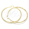 Argolla Extra Grande 02.213.0161.70 Oro Laminado, Diamantado, Tono Dorado
