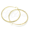 Argolla Extra Grande 02.213.0161.70 Oro Laminado, Diamantado, Tono Dorado