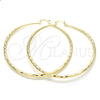 Argolla Extra Grande 02.213.0161.70 Oro Laminado, Diamantado, Tono Dorado