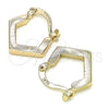 Argolla Pequeña 02.165.0179.15 Oro Laminado, Pulido, Tono Dorado