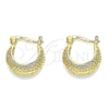 Argolla Pequeña 02.165.0183.15 Oro Laminado, Pulido, Tono Dorado