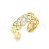 Anillo del Pie 01.376.0001 Oro Laminado, Pulido, Tono Dorado (One size fits all)