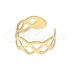 Anillo del Pie 01.376.0003 Oro Laminado, Pulido, Tono Dorado (One size fits all)