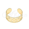 Anillo del Pie 01.376.0004 Oro Laminado, Pulido, Tono Dorado (One size fits all)
