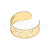 Anillo del Pie 01.376.0004 Oro Laminado, Pulido, Tono Dorado (One size fits all)