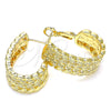 Argolla Huggie 02.163.0089.20 Oro Laminado, Pulido, Tono Dorado