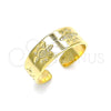 Anillo del Pie 01.117.0008 Oro Laminado, Diseño de Sol, Pulido, Tono Dorado (One size fits all)