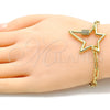 Pulsera Elegante 03.341.0072.07 Oro Laminado, con Blanca Micro Pave, Pulido, Tono Dorado (04 MM Thickness, 7 Inches Length)