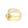 Anillo del Pie 01.233.0022 Oro Laminado, Diseño de Ancla, Pulido, Tono Dorado (One size fits all)