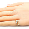 Anillo del Pie 01.233.0024 Oro Laminado, Diseño de Estrella, Pulido, Tono Dorado (One size fits all)