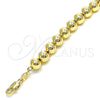 Pulsera Elegante 03.93.0016.08 Oro Laminado, Pulido, Tono Dorado (08 MM Thickness, 8 Inches Length)