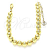Pulsera Elegante 03.93.0016.08 Oro Laminado, Pulido, Tono Dorado (08 MM Thickness, 8 Inches Length)