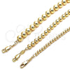 Pulsera Elegante 03.93.0016.08 Oro Laminado, Pulido, Tono Dorado (08 MM Thickness, 8 Inches Length)