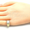 Anillo Infantil 01.185.0013.03 Oro Laminado, Pulido, Tono Dorado (Size 3)