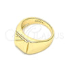 Anillo Infantil 01.185.0014.04 Oro Laminado, Pulido, Tono Dorado (Size 4)