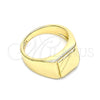 Anillo Infantil 01.185.0014.05 Oro Laminado, Pulido, Tono Dorado (Size 5)