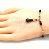 Pulsera de Dije 03.213.0096.06 Oro Laminado, Pulido, Tono Dorado (05 MM Thickness, 6 Inches Length)