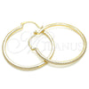 Argolla Mediana 02.156.0461.40 Oro Laminado, con Blanca Micro Pave, Pulido, Tono Dorado
