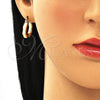 Argolla Pequeña 02.233.0027.20 Oro Laminado, Pulido, Tono Dorado