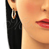 Argolla Pequeña 02.233.0029.20 Oro Laminado, Diseño de Corazón, Pulido, Tono Dorado