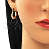 Argolla Pequeña 02.233.0030.20 Oro Laminado, Pulido, Tono Dorado
