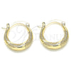 Argolla Pequeña 02.233.0030.20 Oro Laminado, Pulido, Tono Dorado