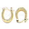 Argolla Pequeña 02.233.0043.12 Oro Laminado, Pulido, Tono Dorado