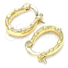 Argolla Pequeña 02.233.0044.12 Oro Laminado, Diseño de Corazón, Pulido, Tono Dorado